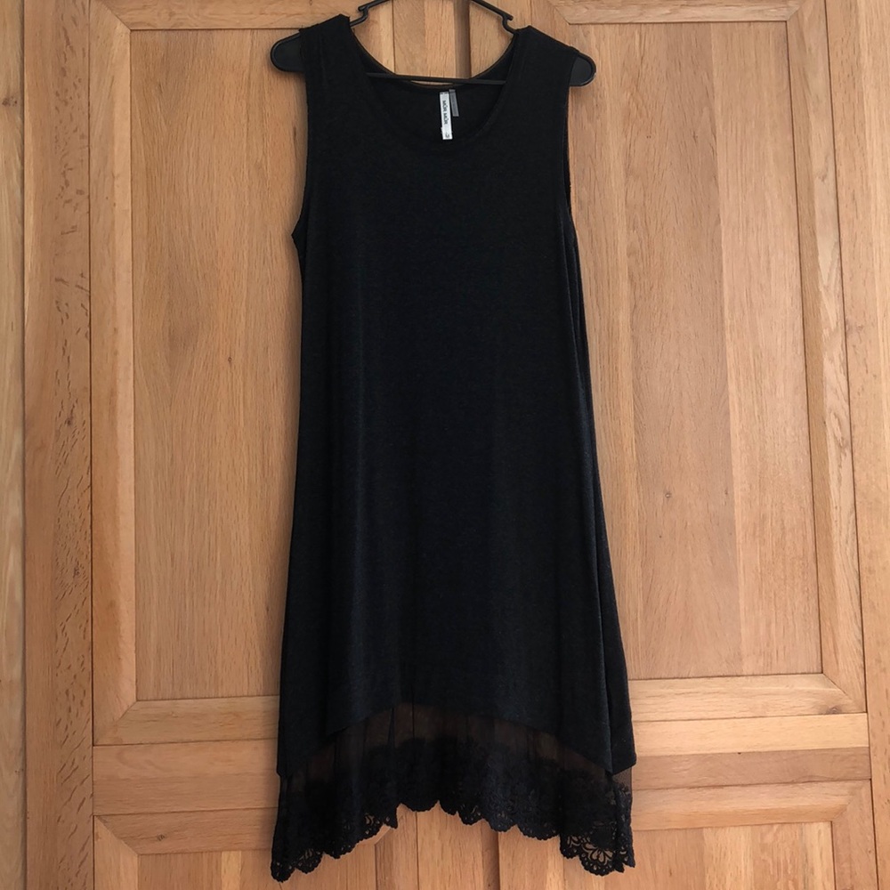 Lace hem dress